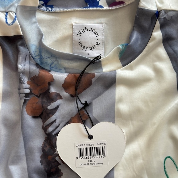 With Jéan Lovers Dress Floral Mimicry L - Picture 7 of 10